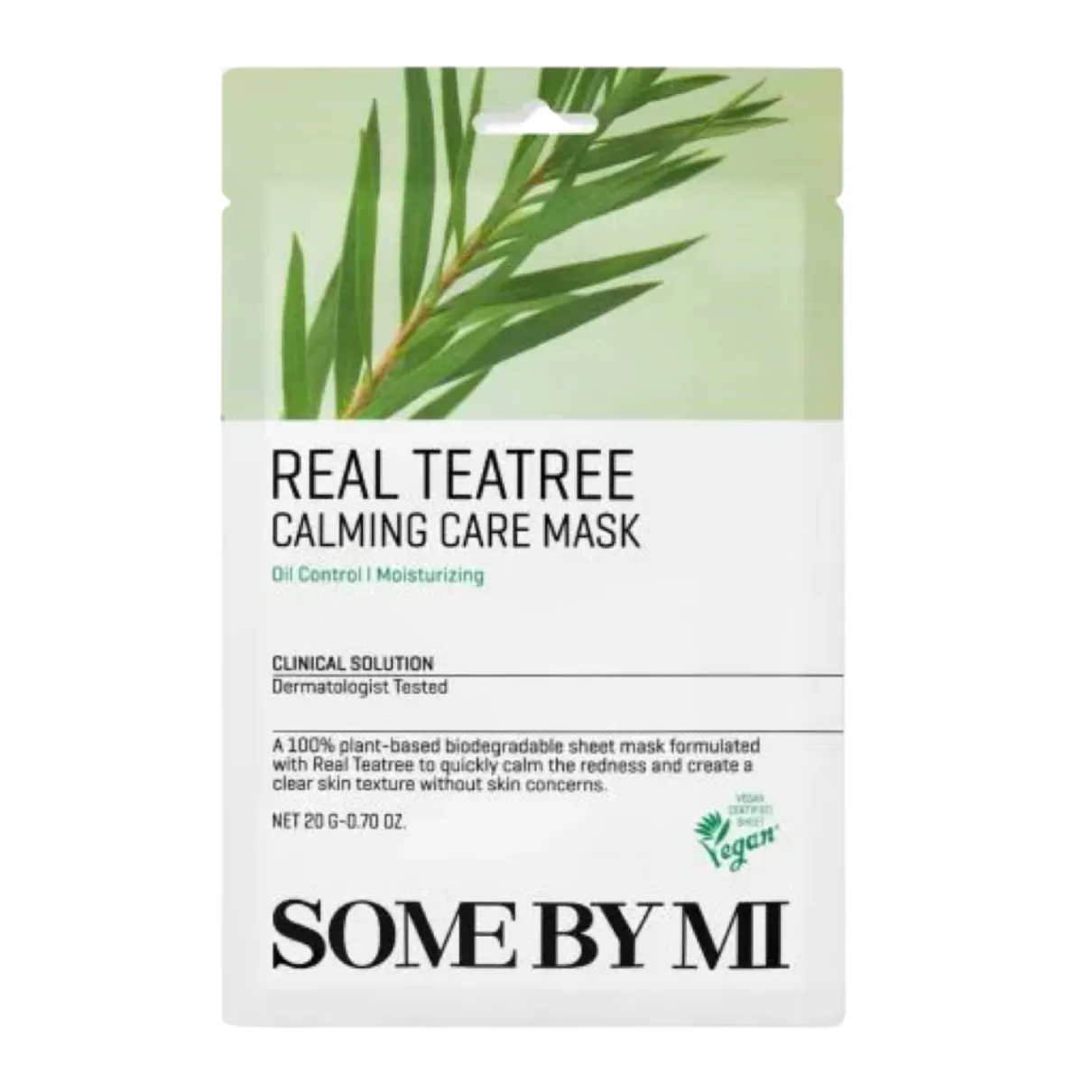 SOME BY MI – Real Teatree Calming Care Mask – 1pc1 SOME BY MI – Real Teatree Calming Care Mask - Image 1